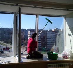 Мытье окон в однокомнатной квартире Мегион